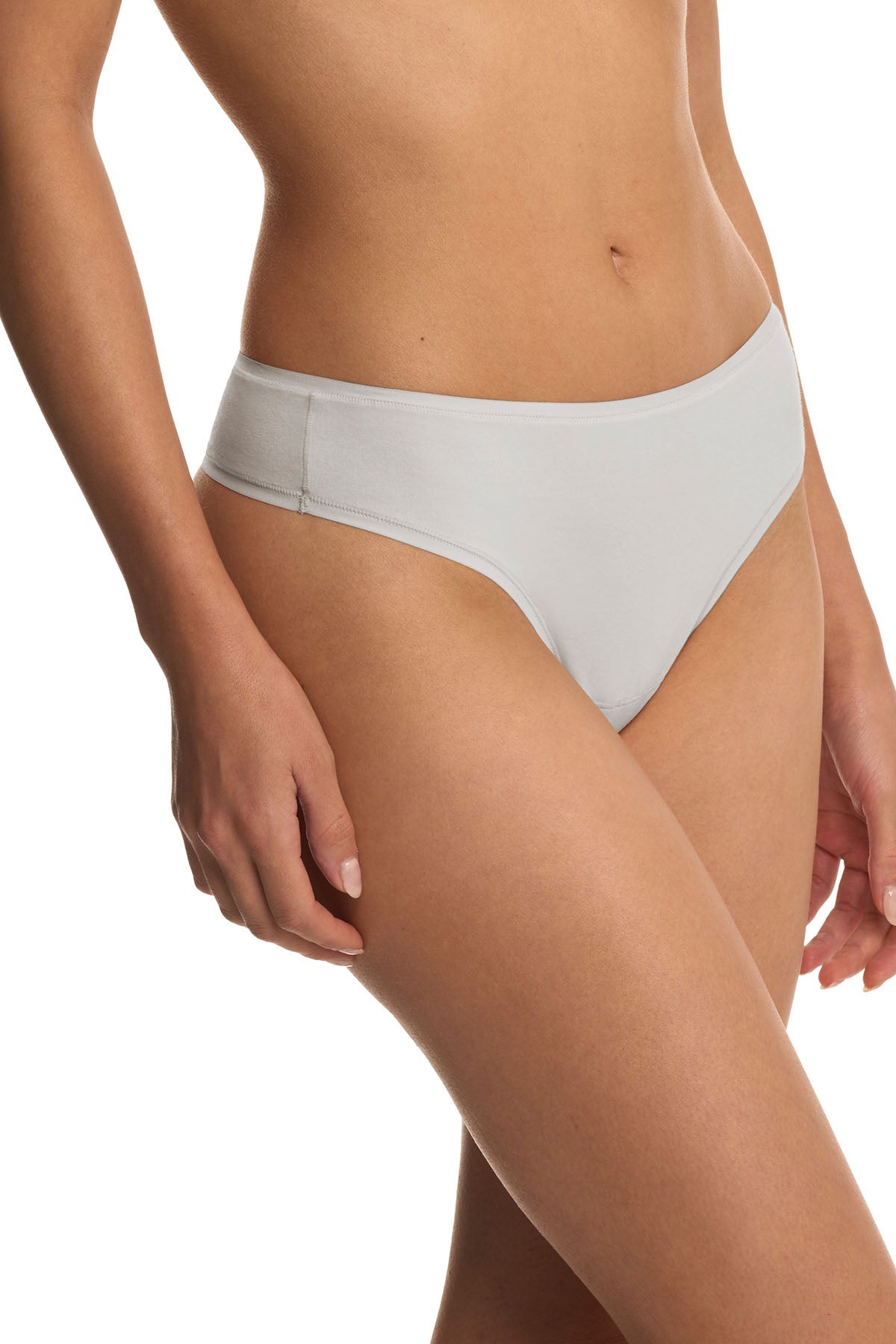 Bliss Bare Cotton Thong Linen
