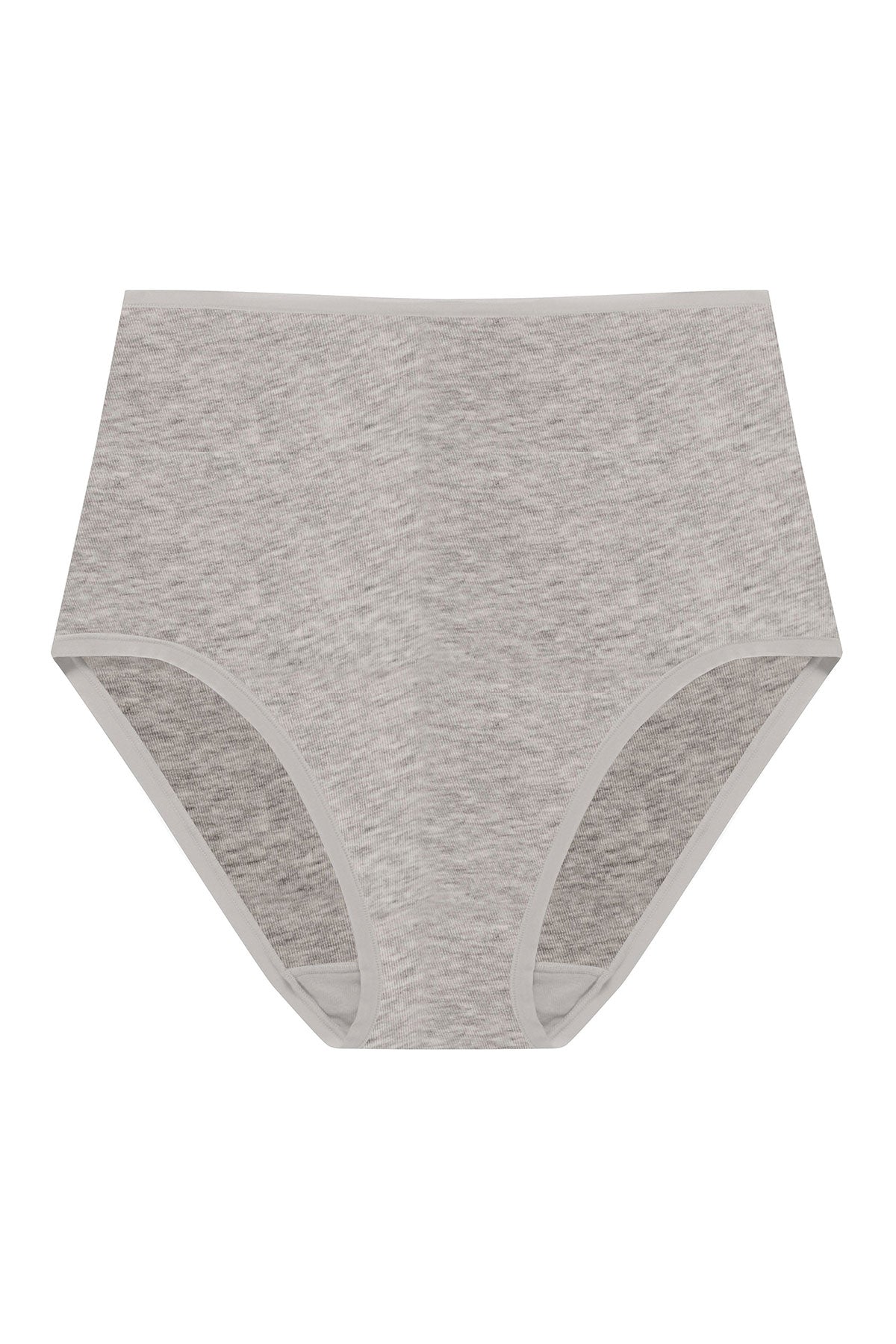 Bliss Bare Cotton High Waist Brief Lt Grey Heather