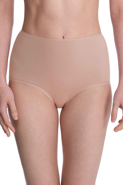Bliss Bare Cotton High Waist Brief Café