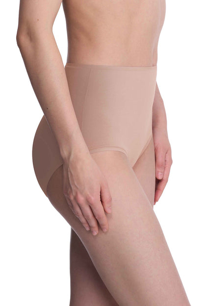 Bliss Bare Cotton High Waist Brief Café