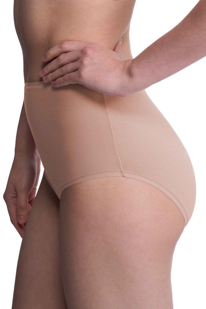 Bliss Bare Cotton High Waist Brief Café