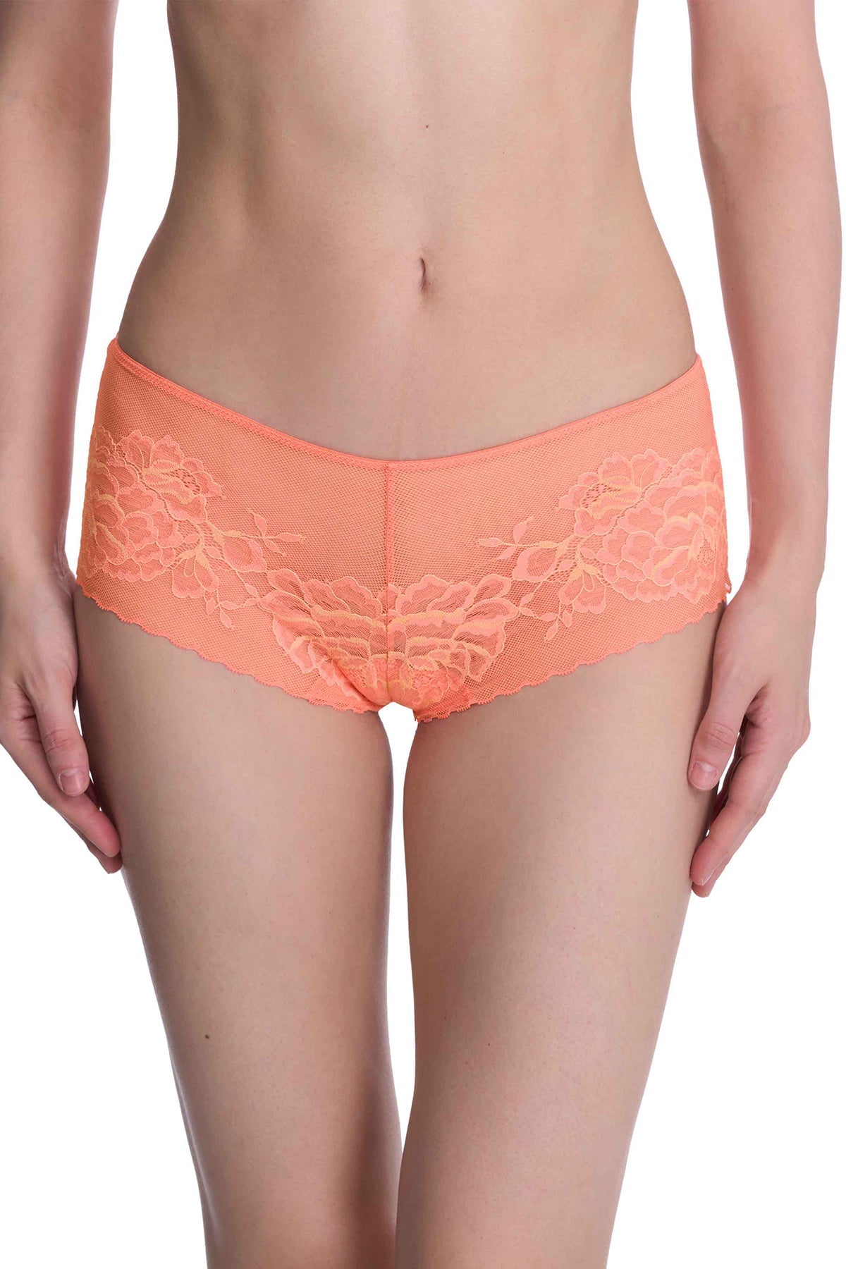 Flora Girl Brief Rosy Coral/Apricot Glow