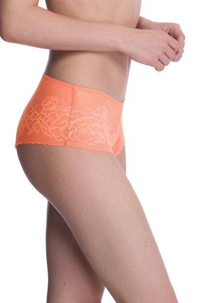 Flora Girl Brief Rosy Coral/Apricot Glow