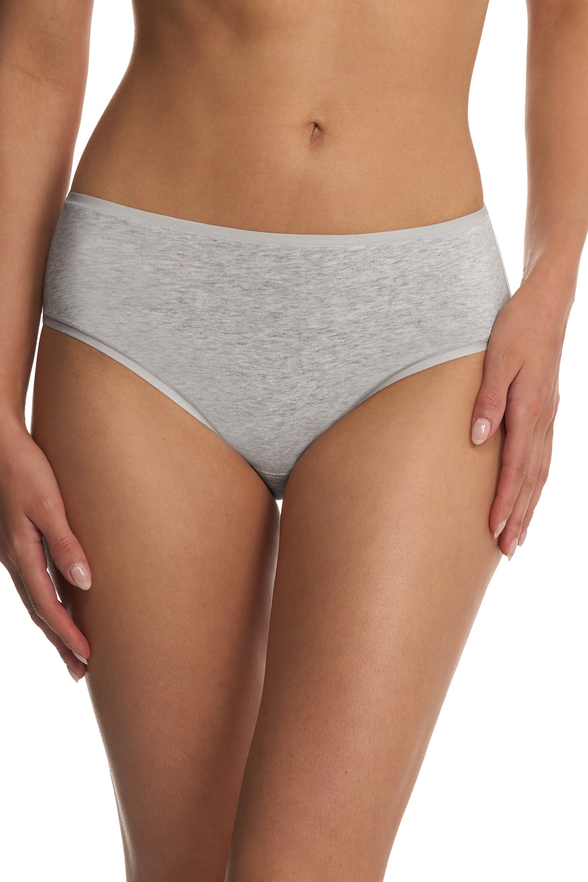 Bliss Bare Cotton Hipster 3-Pack Lt Grey Heather/Buff/Peach Whip
