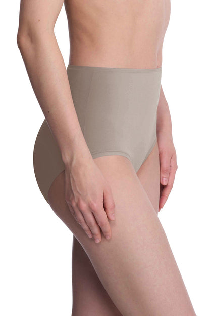 Bliss Bare Cotton High Waist Brief Smoky