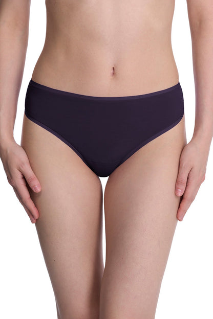 Bliss Bare Cotton Thong Purple Dusk