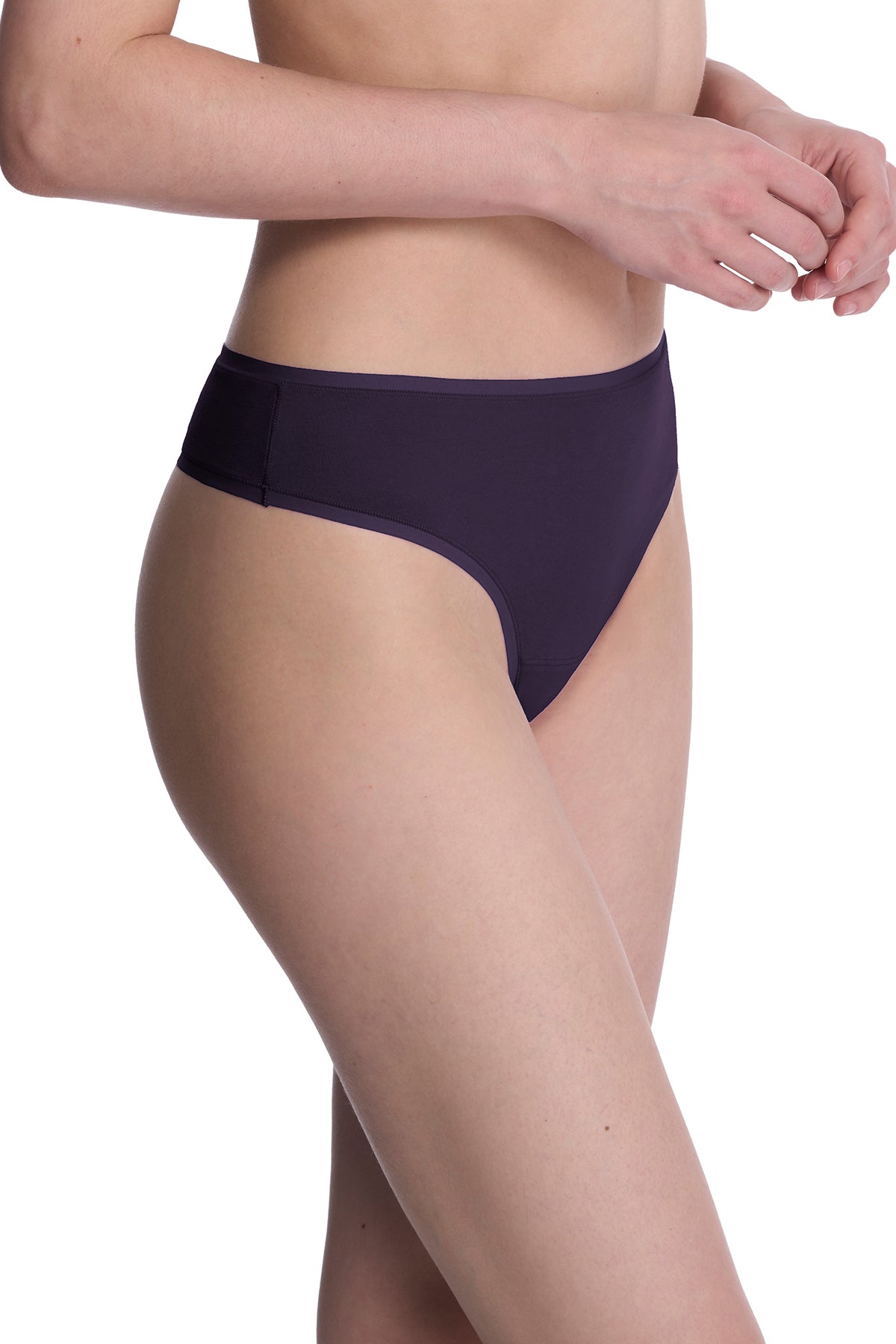 Bliss Bare Cotton Thong Purple Dusk