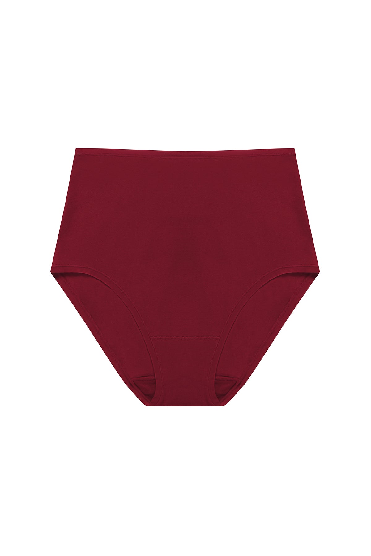 Bliss Bare Cotton High Waist Brief Dk Red
