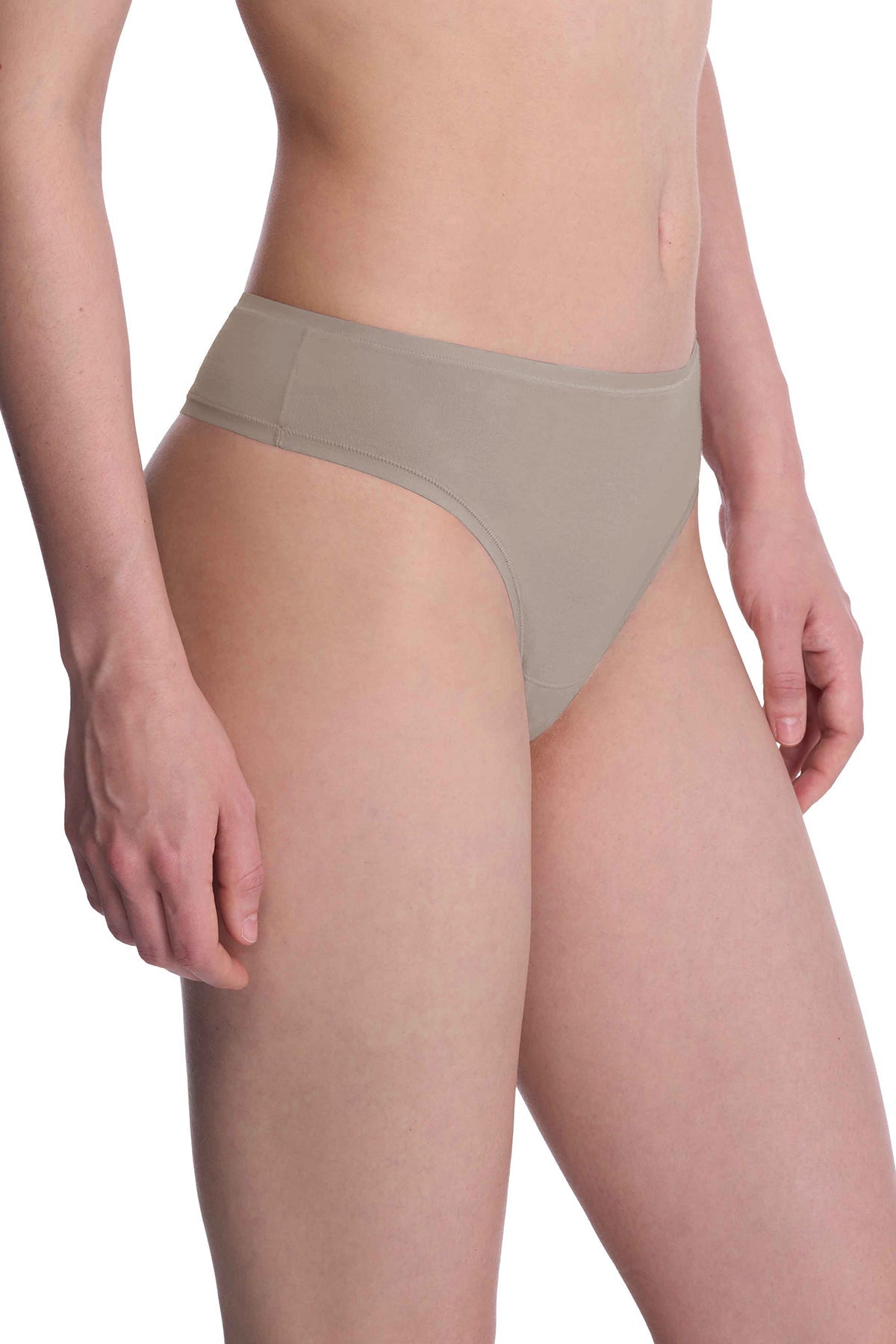 Bliss Bare Cotton Thong Smoky