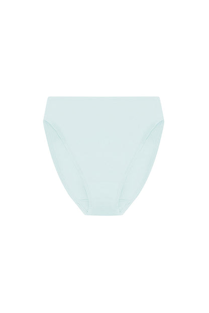 Bliss Bare Cotton High Cut Brief Cloud Green