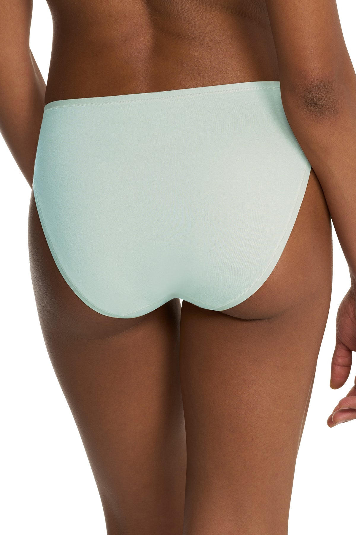 Bliss Bare Cotton High Cut Brief Cloud Green