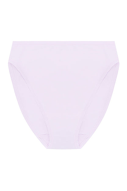 Bliss Bare Cotton High Cut Brief Pale Purple