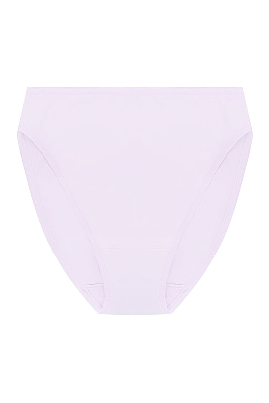 Bliss Bare Cotton High Cut Brief Pale Purple