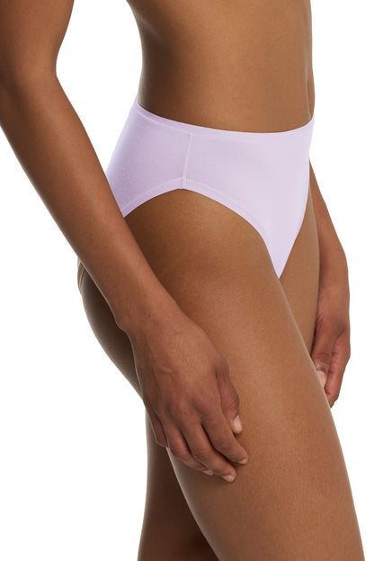 Bliss Bare Cotton High Cut Brief Pale Purple