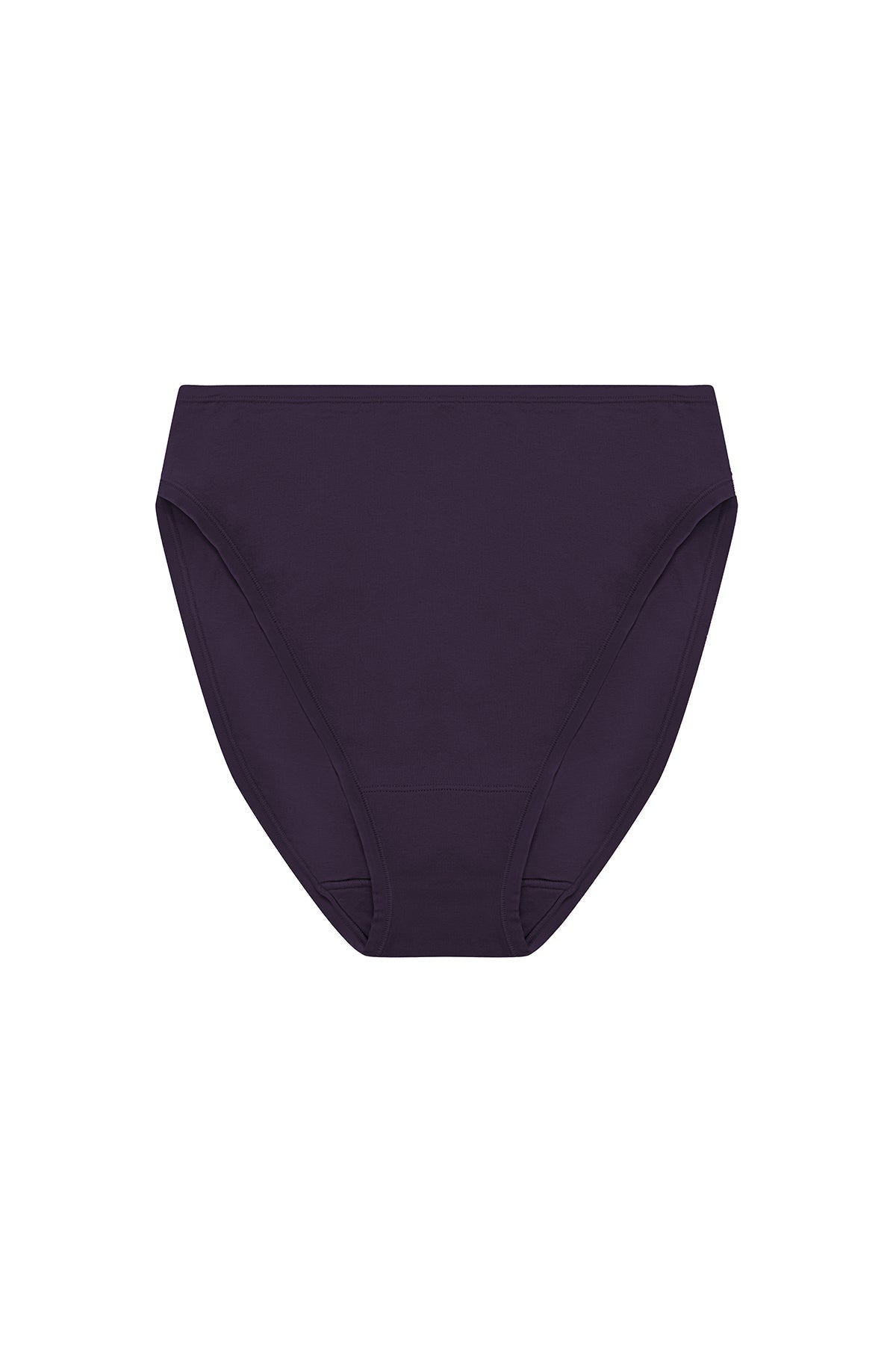 Bliss Bare Cotton High Cut Brief Purple Dusk