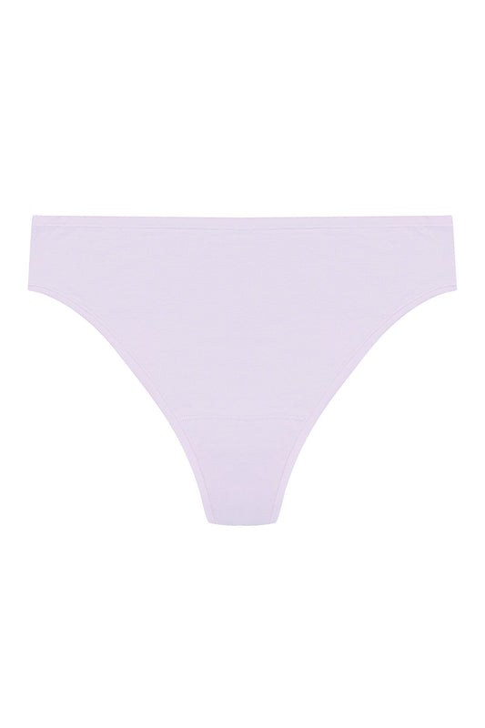 Bliss Bare Cotton Thong Pale Purple