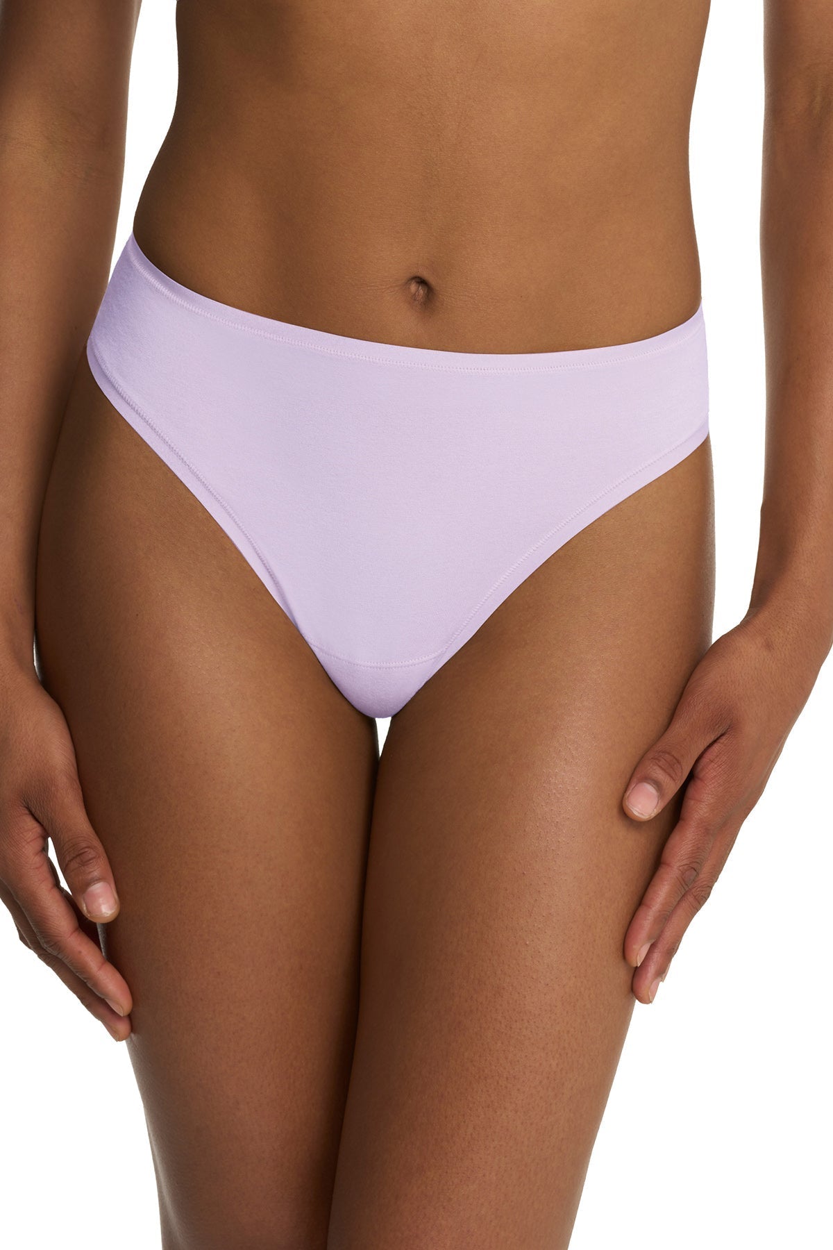 Bliss Bare Cotton Thong Pale Purple