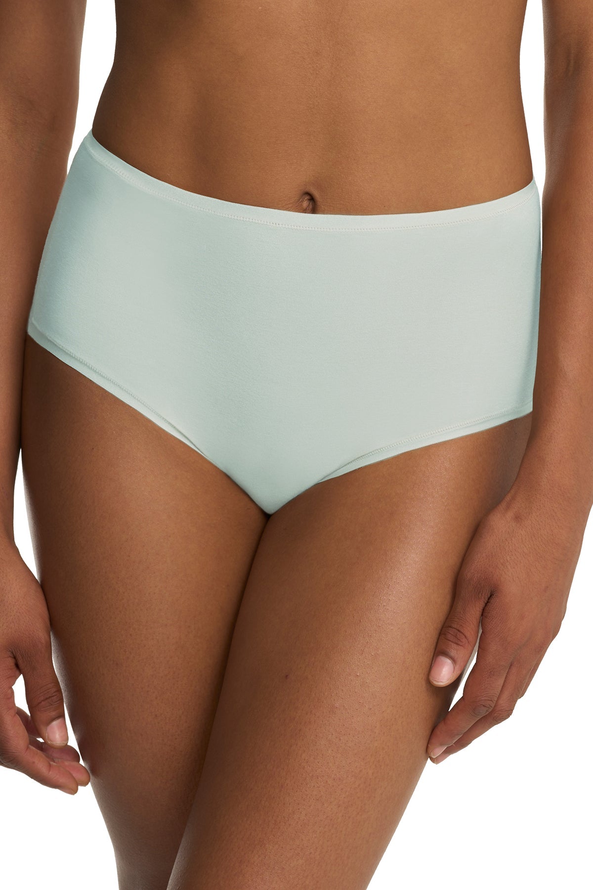 Bliss Bare Cotton High Waist Brief Cloud Green