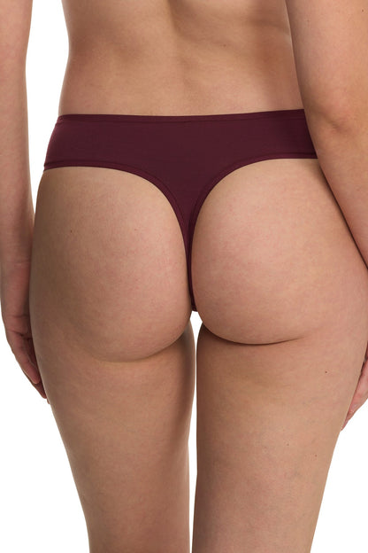 Bliss Bare Cotton Thong 3-Pack Royal Fig/Bonfire/Elm