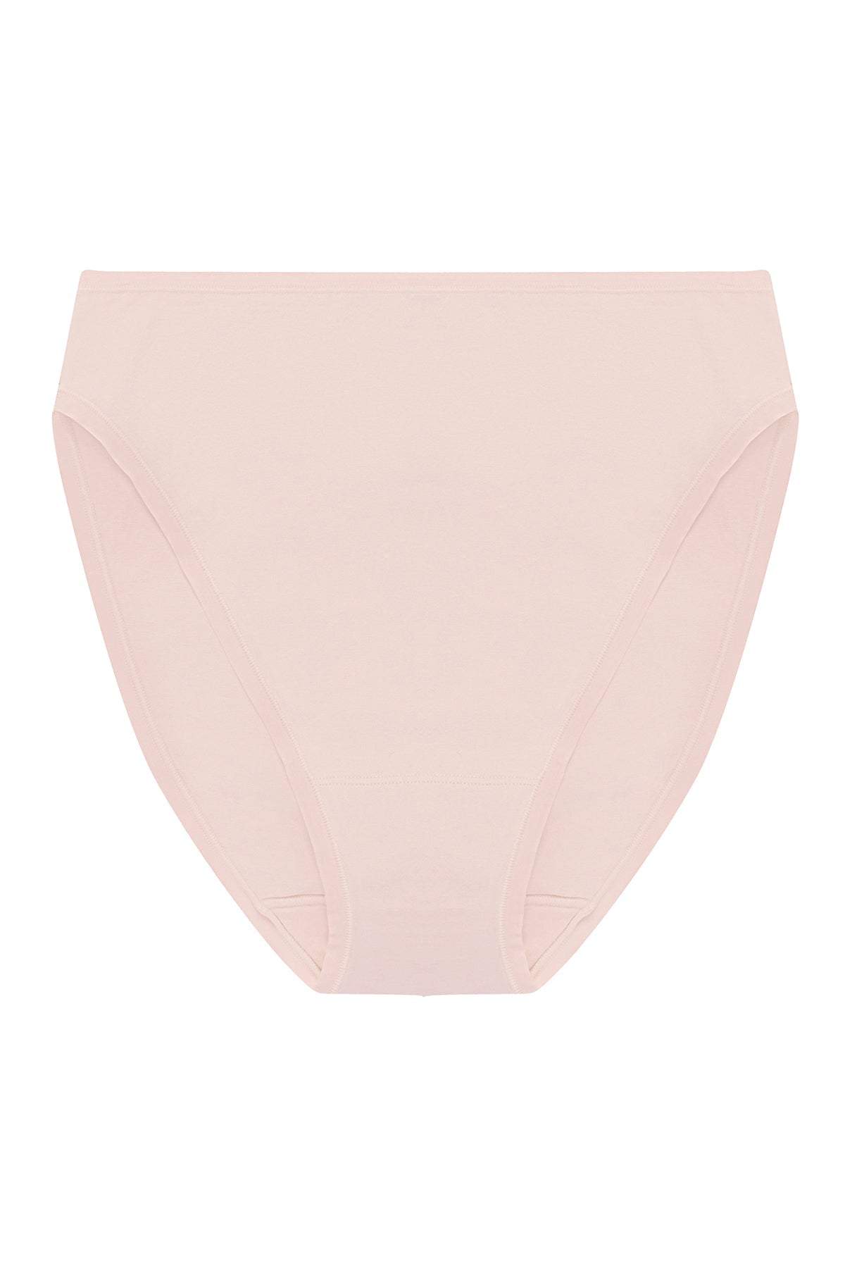 Bliss Bare Cotton High Cut Brief Peach Whip
