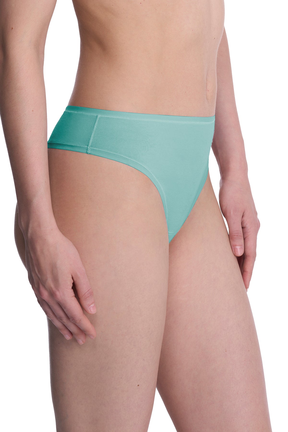 Bliss Bare Cotton Thong Bright Teal