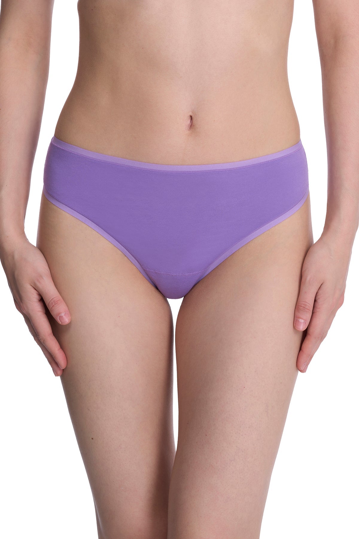 Bliss Bare Cotton Thong Violet Blue