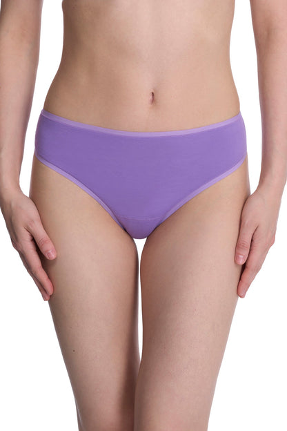Bliss Bare Cotton Thong Violet Blue