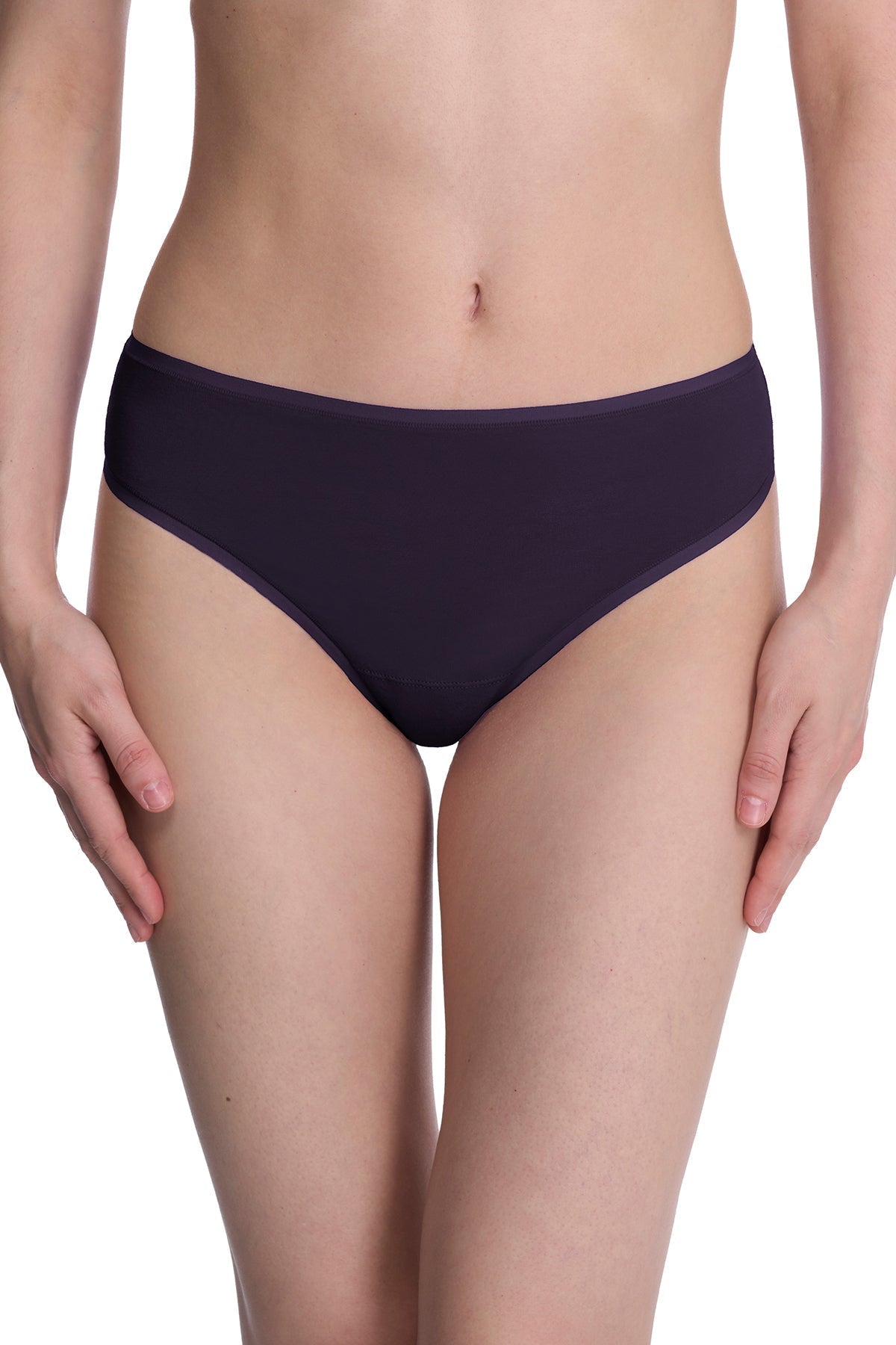 Bliss Bare Cotton Thong 3-Pack Purple Dusk/Smoky/Dk Red