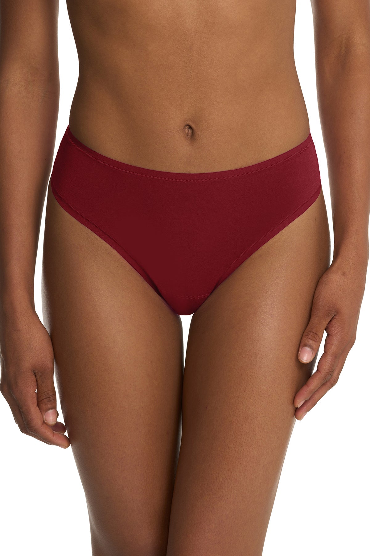 Bliss Bare Cotton Thong 3-Pack Purple Dusk/Smoky/Dk Red