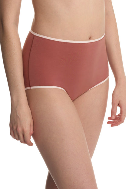 Bliss Bare Cotton High Waist Brief Nostalgia Rose/Peach Whip