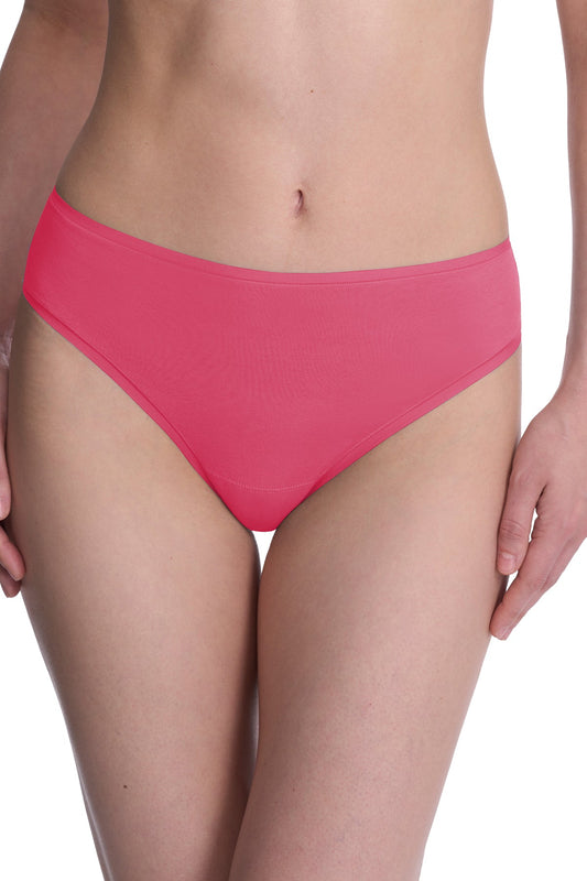 Bliss Bare Cotton Thong Fuchsia Rose