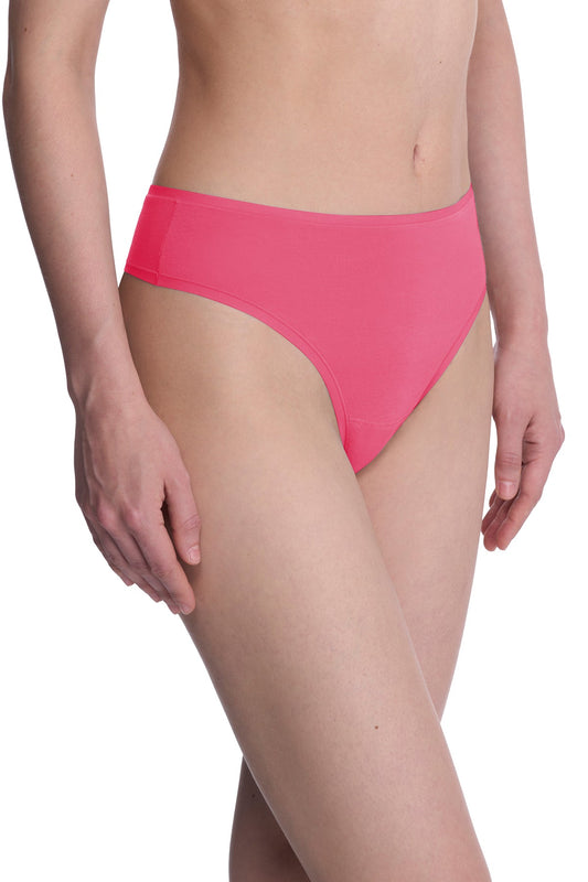 Bliss Bare Cotton Thong Fuchsia Rose