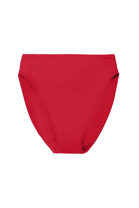 Bliss Bare Cotton High Cut Brief Bonfire