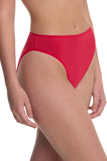 Bliss Bare Cotton High Cut Brief Bonfire