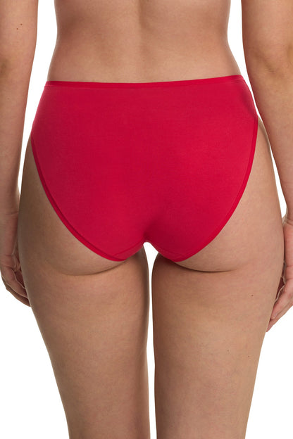 Bliss Bare Cotton High Cut Brief Bonfire