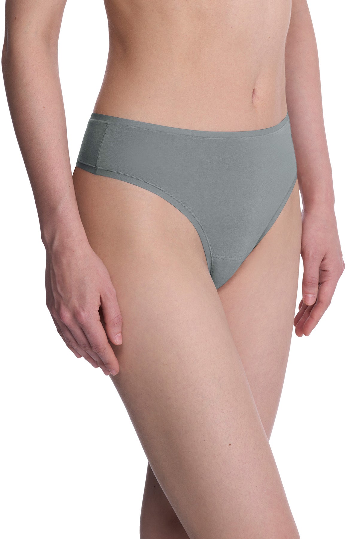 Bliss Bare Cotton Thong Seaglass