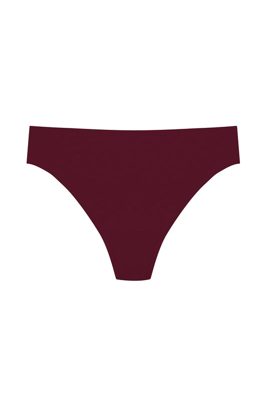 Bliss Bare Cotton Thong Royal Fig