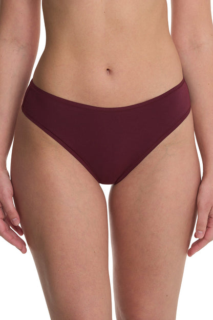 Bliss Bare Cotton Thong Royal Fig