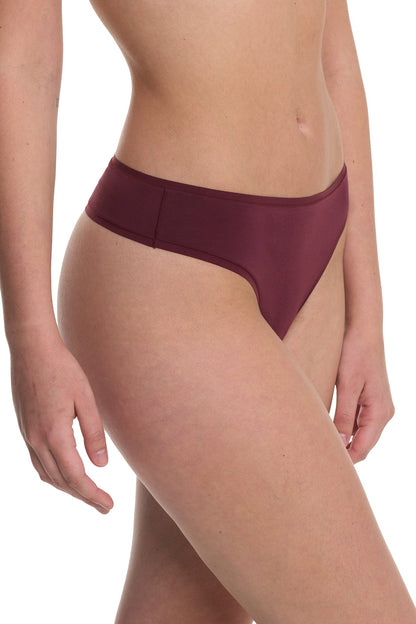 Bliss Bare Cotton Thong Royal Fig