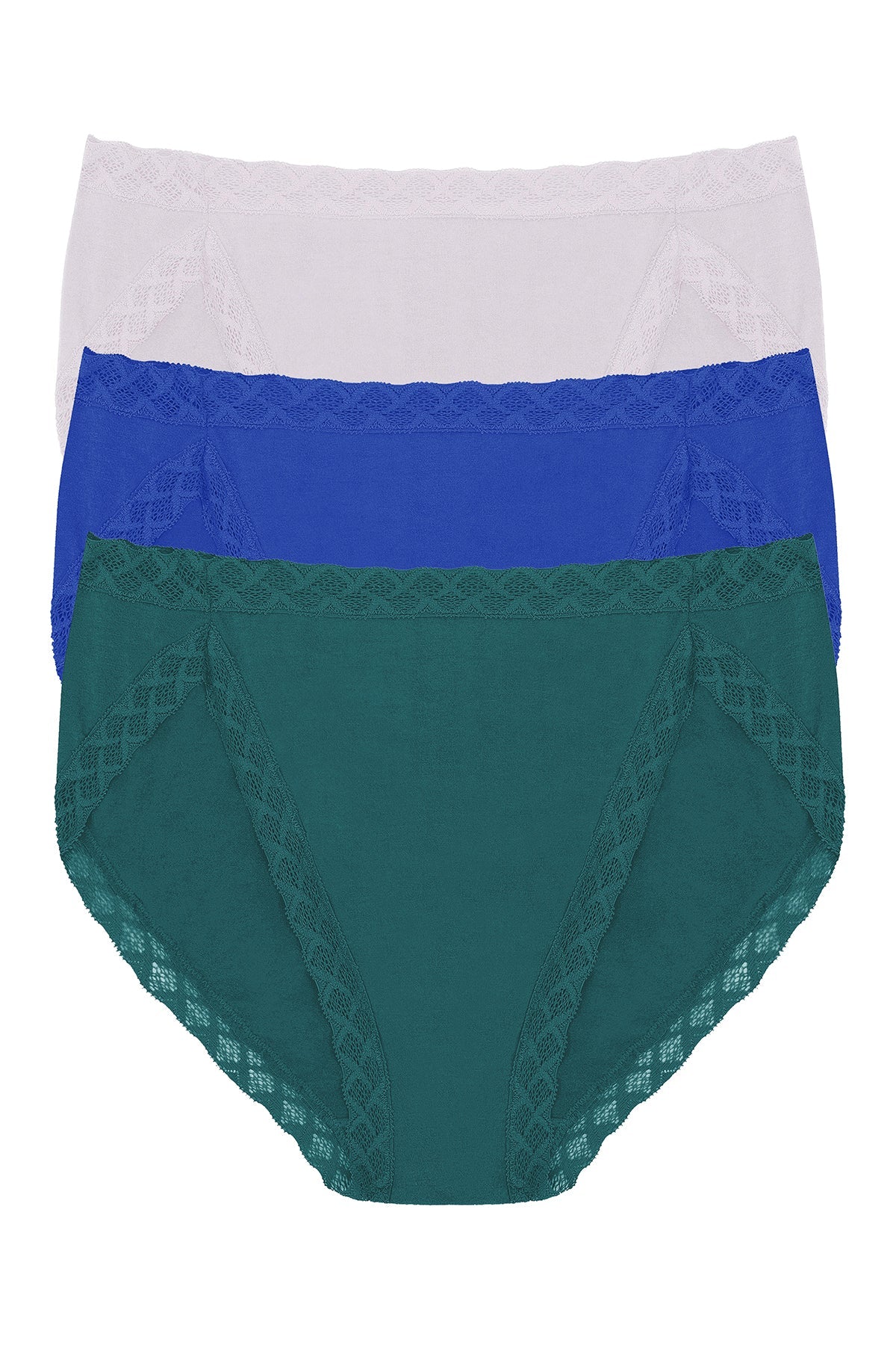 Bliss French Cut Brief 3-Pack Luster/Blue Flame/Emerald Blue