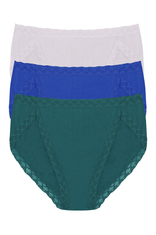 Bliss French Cut Brief 3-Pack Luster/Blue Flame/Emerald Blue