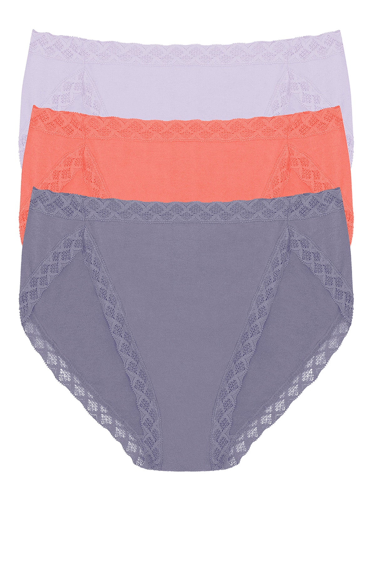 Bliss French Cut Brief 3-Pack Purple Pearl/Neon Coral/Twilight Haze