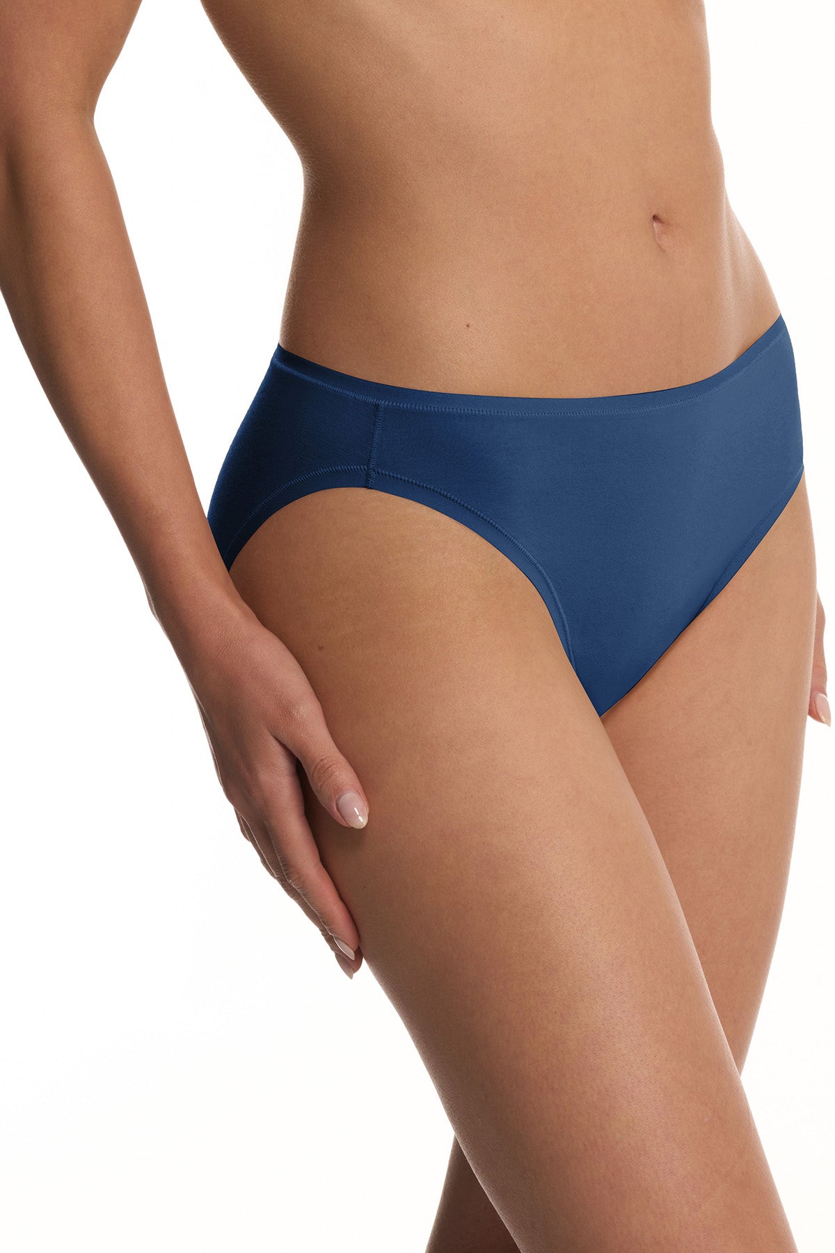 Bliss Bare Cotton Bikini Dark Cobalt