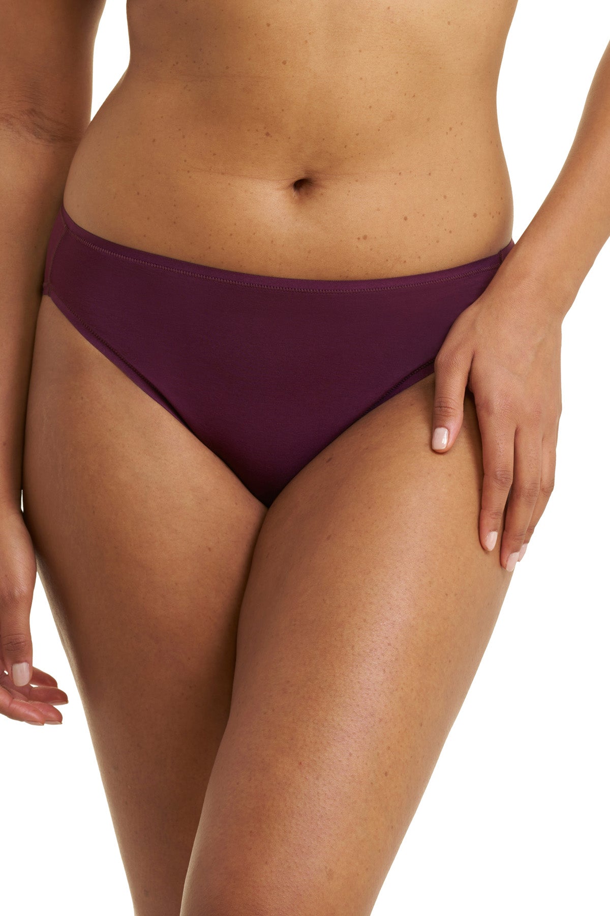 Bliss Bare Cotton Bikini Pinot Noir