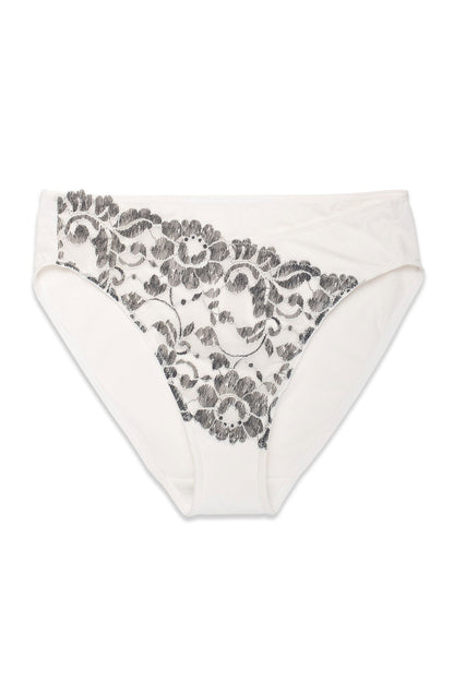 Peony Bikini Warm White/Black