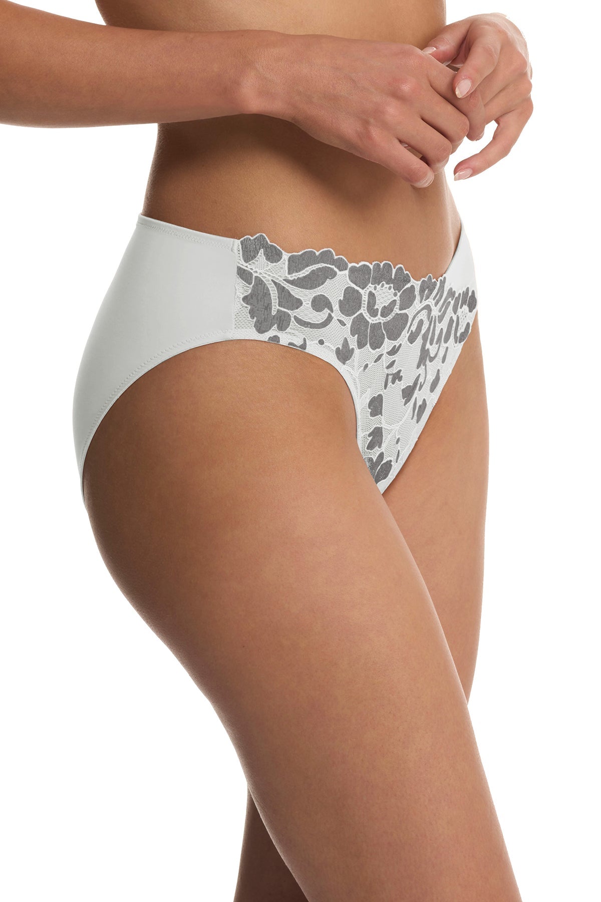 Peony Bikini Warm White/Black