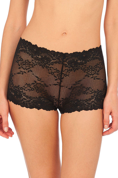Buy Heavenly Lace Boyshort in Black Online Black