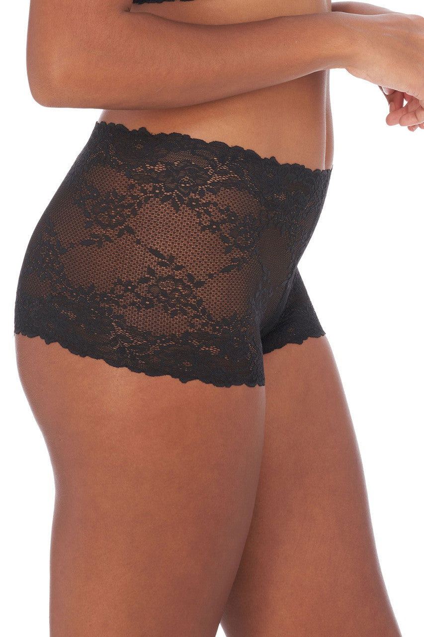 Buy Heavenly Lace Boyshort in Black Online Black