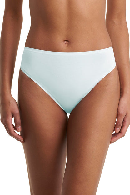 Bliss Bare Cotton High Cut Brief 3-Pack Pinot Noir/Sky Green/Mad Magenta