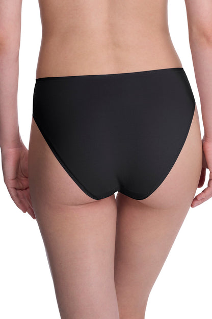 Bliss Bare Cotton High Cut Brief 3-Pack Black
